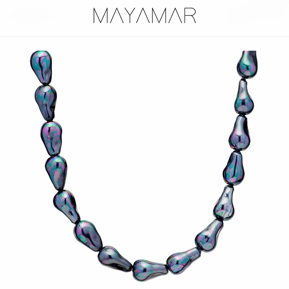 Mayamar Bold Black Pearl Necklace 
Retail $148